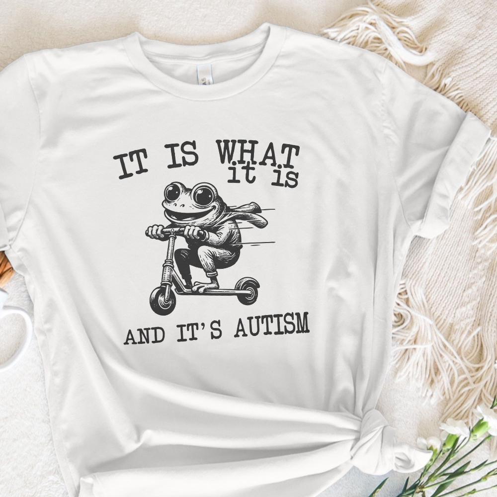 It Is What It Is And It Is Autism PNG, Funny Raccoon Meme - 300 DPI