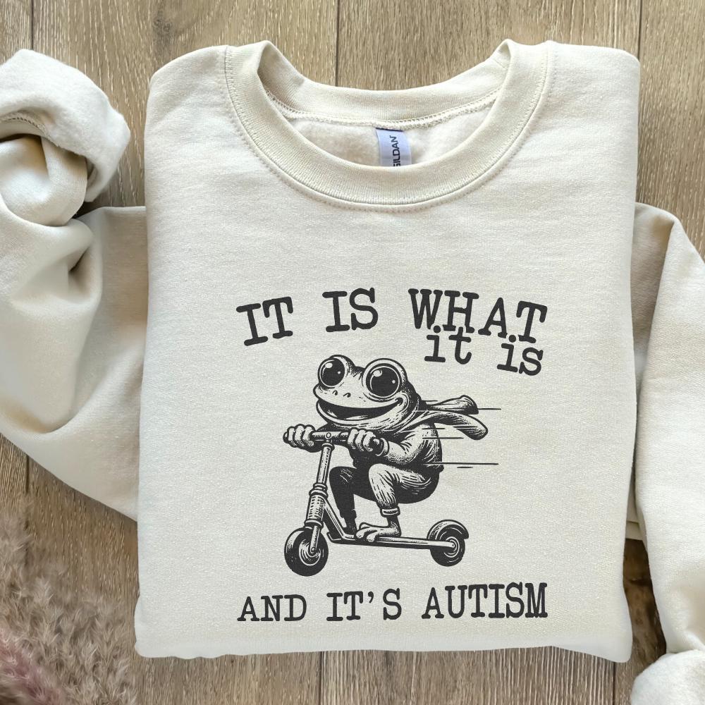 It Is What It Is And It Is Autism PNG, Funny Raccoon Meme - 300 DPI