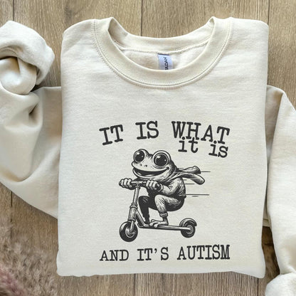 It Is What It Is And It Is Autism PNG, Funny Raccoon Meme - 300 DPI