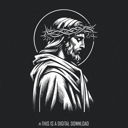 Jesus PNG Alt 2, Christian PNG - 300 DPI Design for T-Shirt