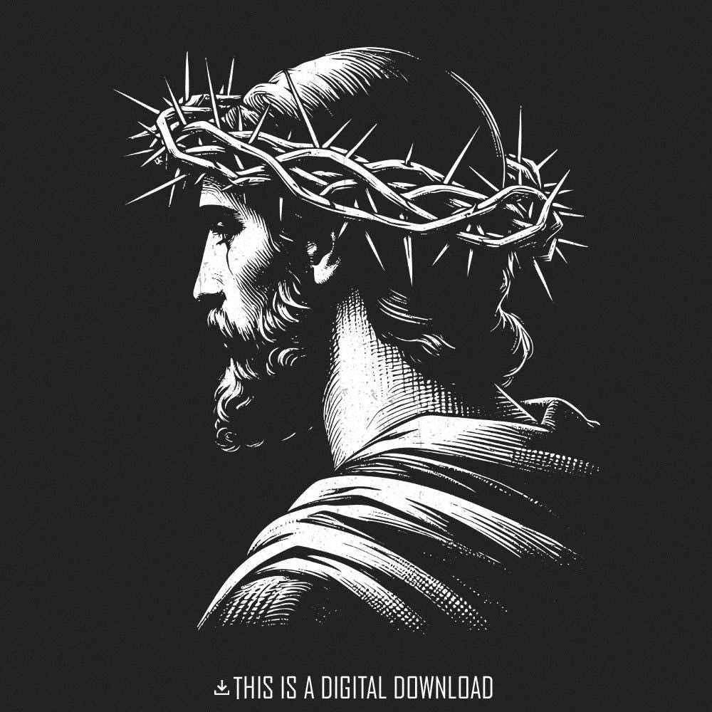Jesus PNG, Christian PNG - 300 DPI Design for T-Shirt