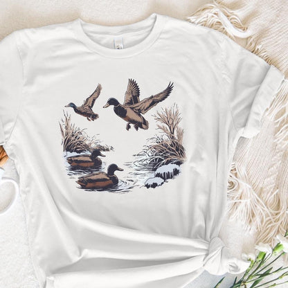 Vintage Duck PNG Alt 2, Mallard Duck Clipart - 300 DPI Design for T-Shirt