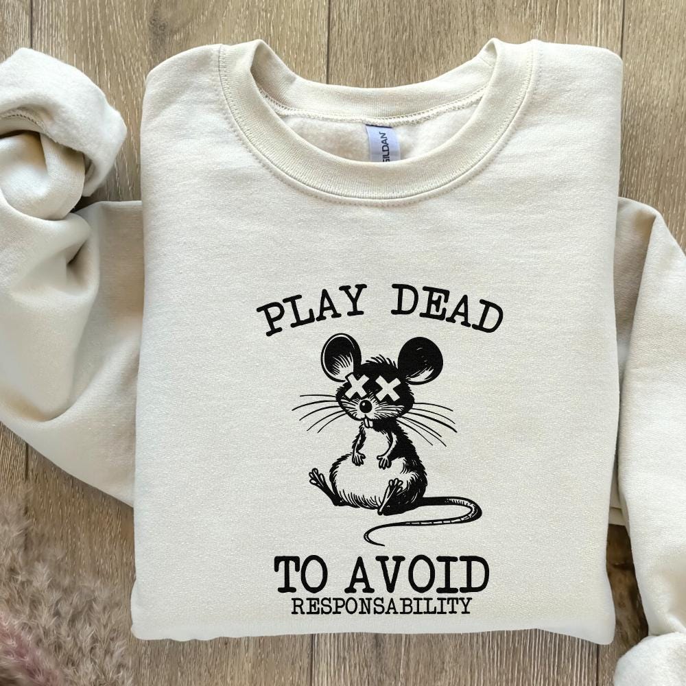 Play Dead png, Avoid Responsability PNG - 300 DPI Design for T-Shirt