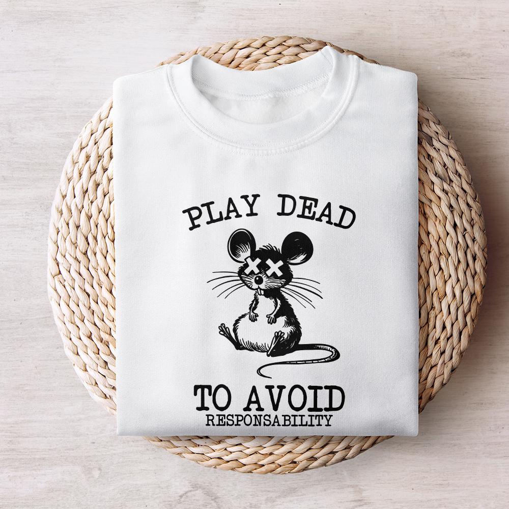Play Dead png, Avoid Responsability PNG - 300 DPI Design for T-Shirt