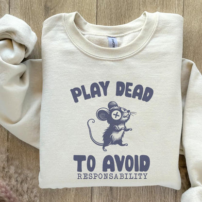Play Dead png Alt 2, Avoid Responsability PNG - 300 DPI Design for T-Shirt