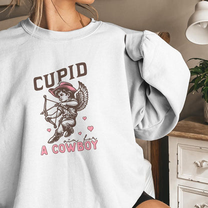 Cupid Aim for a Cowboy PNG, Digital Download - 300 DPI Design for T-Shirt