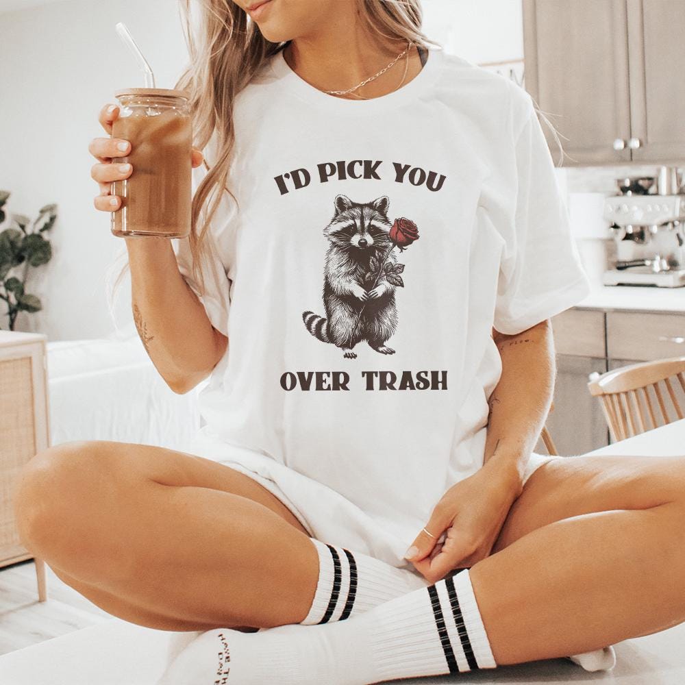 Funny Raccoon Valentines PNG, Sarcastic Valentines - 300 DPI Design for