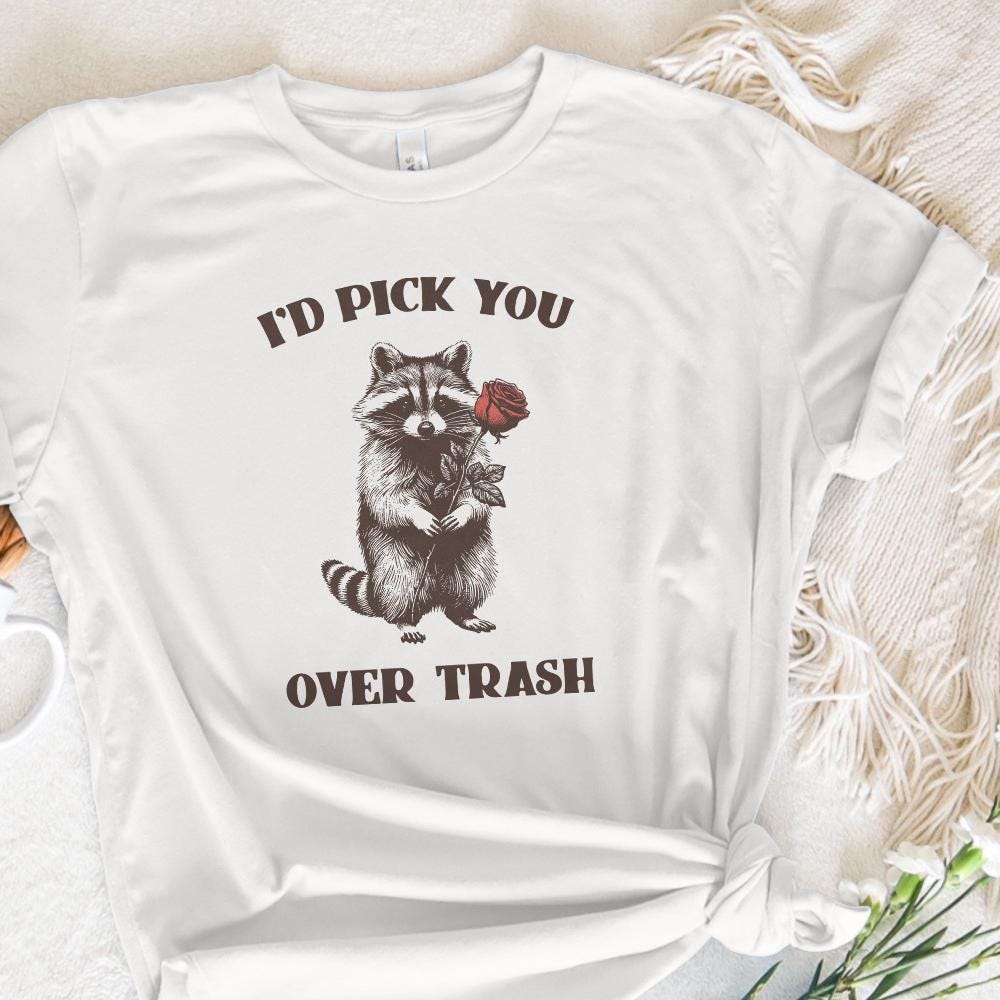 Funny Raccoon Valentines PNG, Sarcastic Valentines - 300 DPI Design for