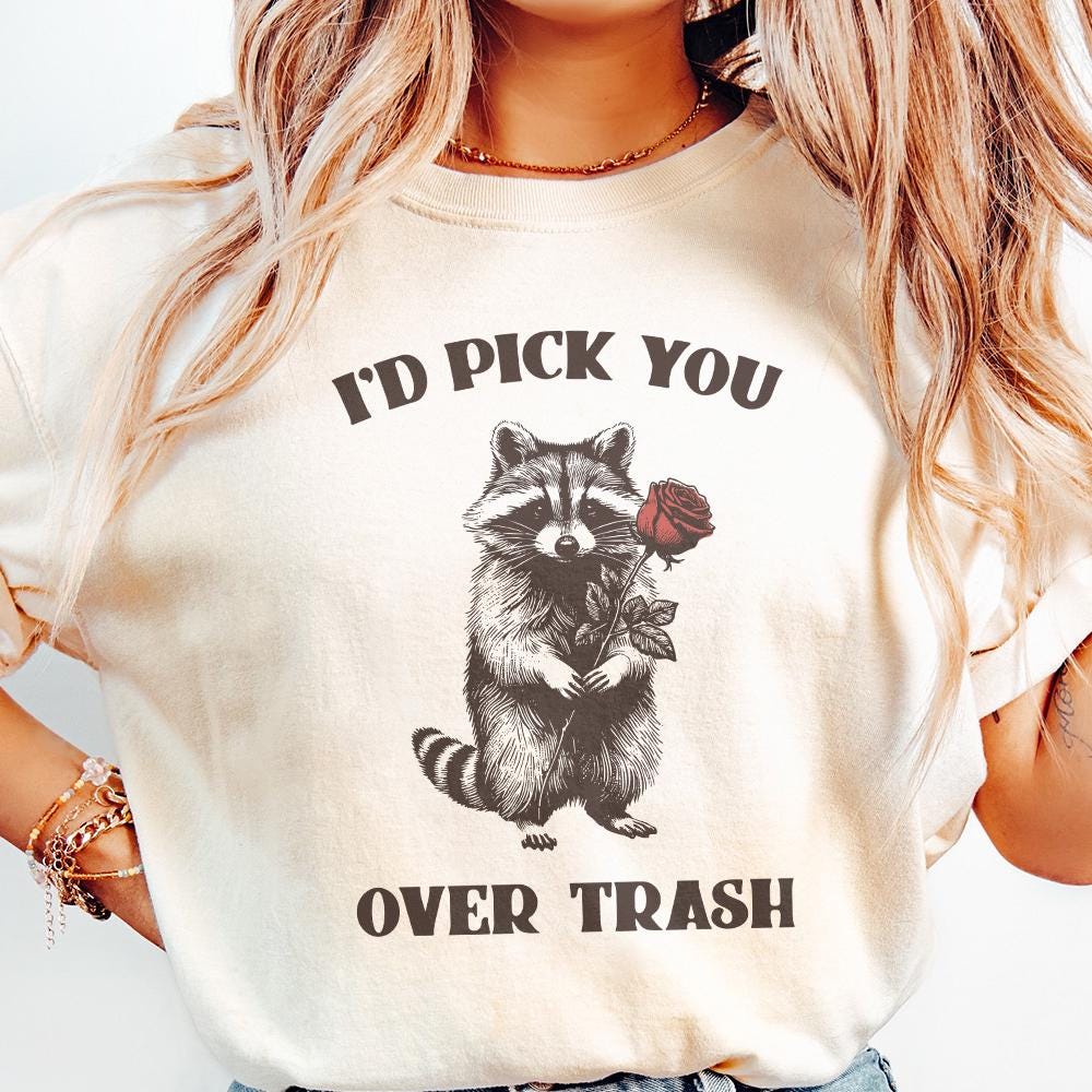 Funny Raccoon Valentines PNG, Sarcastic Valentines - 300 DPI Design for
