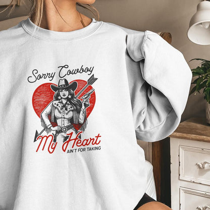 Sorry Cowboy, My Heart Isn't For the Taking - 300 DPI Design for T-Shirt