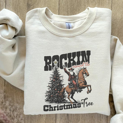 Rockin Around the Christmas Tree PNG Alt 2, Instant Download - 300 DPI