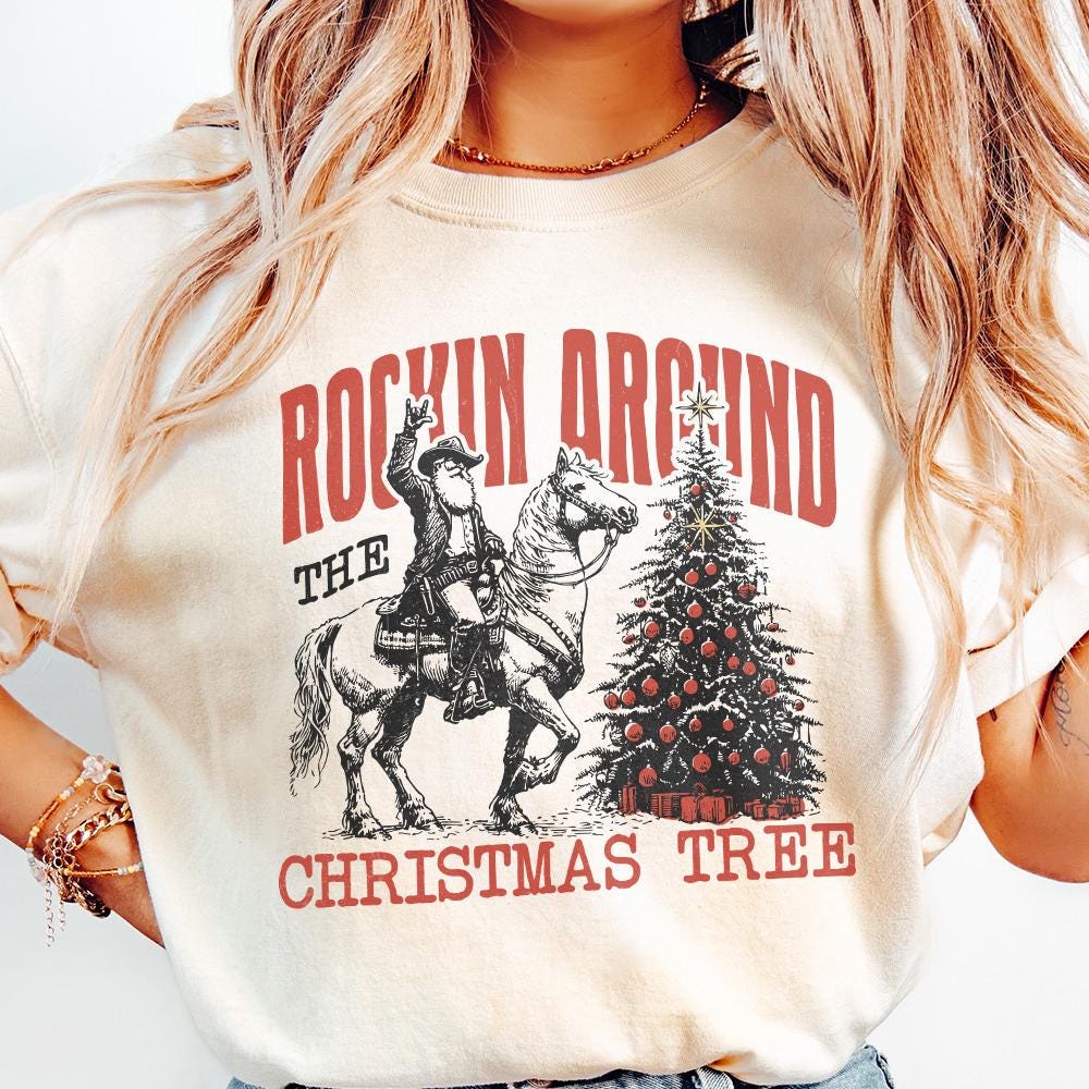 Rockin Around the Christmas Tree PNG, Instant Download - 300 DPI Design