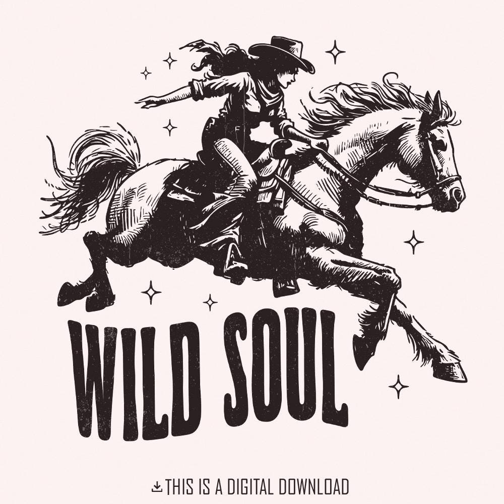 Wild Soul PNG Alt 2, Sublimation Design - 300 DPI Design for T-Shirt