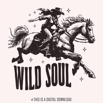 Wild Soul PNG Alt 2, Sublimation Design - 300 DPI Design for T-Shirt