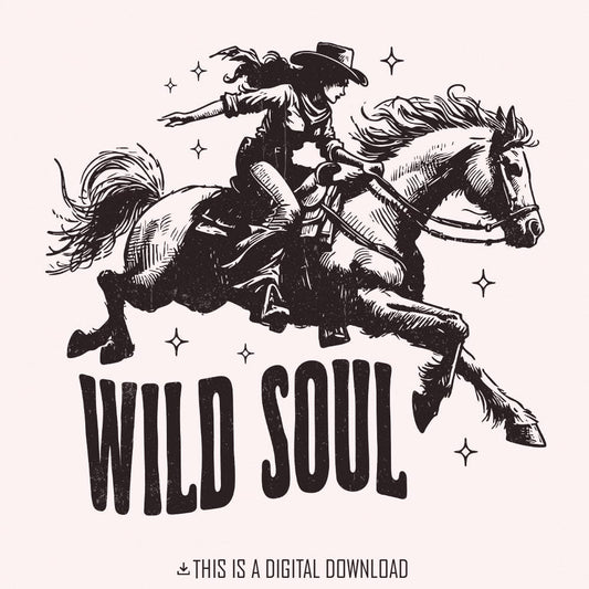 Wild Soul PNG Alt 2, Sublimation Design - 300 DPI Design for T-Shirt