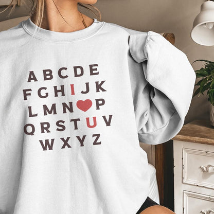 ABC I Love You PNG, Valentines Day png - 300 DPI Design for T-Shirt