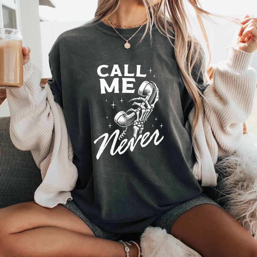 Call me never PNG, Valentine sublimation design - 300 DPI Design for