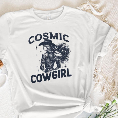 Retro Cosmic Cowgirl PNG, Starry Night Space Cowgirl - 300 DPI Design for