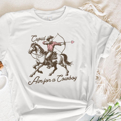 Cupid Aim for a Cowboy PNG Alt 2, Digital Download - 300 DPI Design for