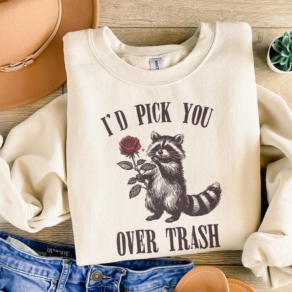 Funny Raccoon Valentines PNG Alt 2, Sarcastic Valentines - 300 DPI Design