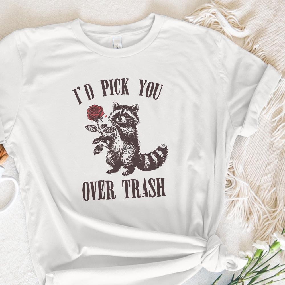 Funny Raccoon Valentines PNG Alt 2, Sarcastic Valentines - 300 DPI Design