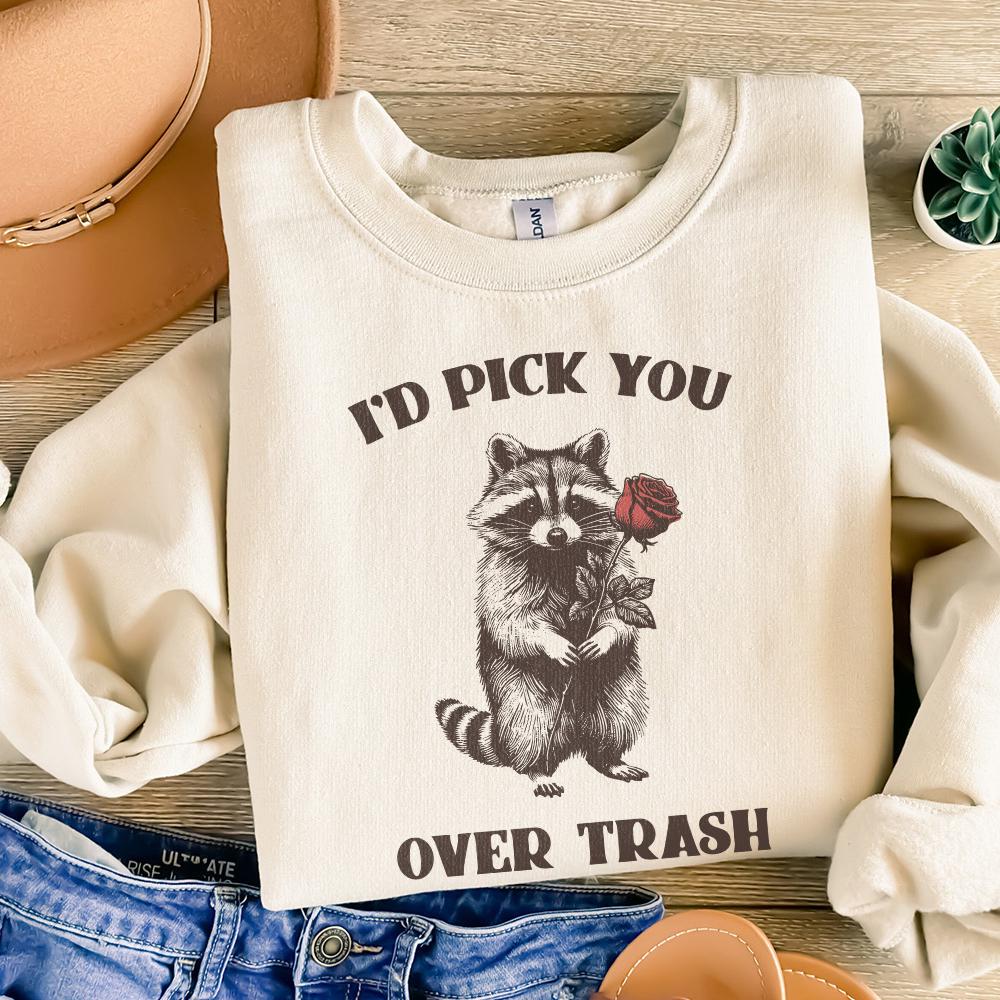 Funny Raccoon Valentines PNG, Sarcastic Valentines - 300 DPI Design for