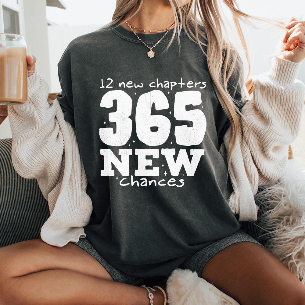 12 New Chapters 365 New Chances PNG, Simple New Years png - 300 DPI