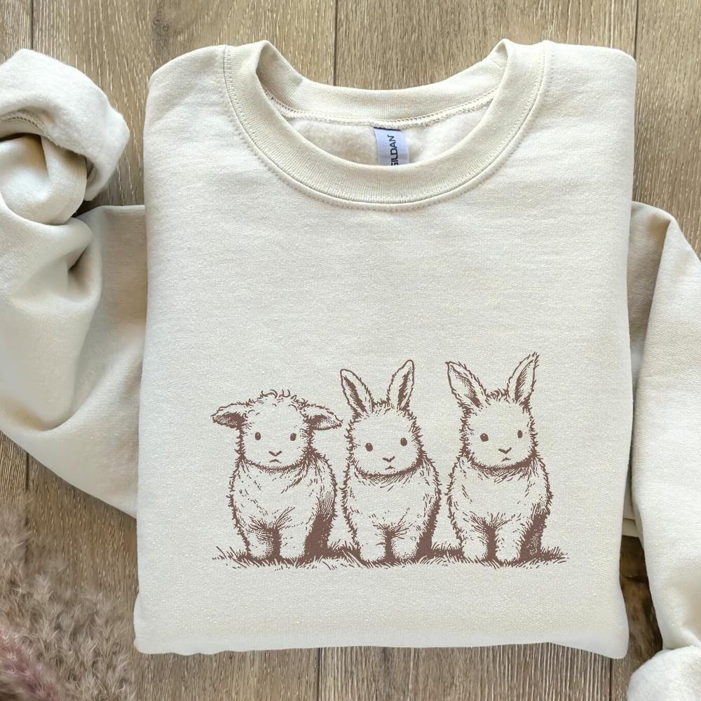 Easter Highland Cow Png, Easter Bunny Png - 300 DPI Design for T-Shirt