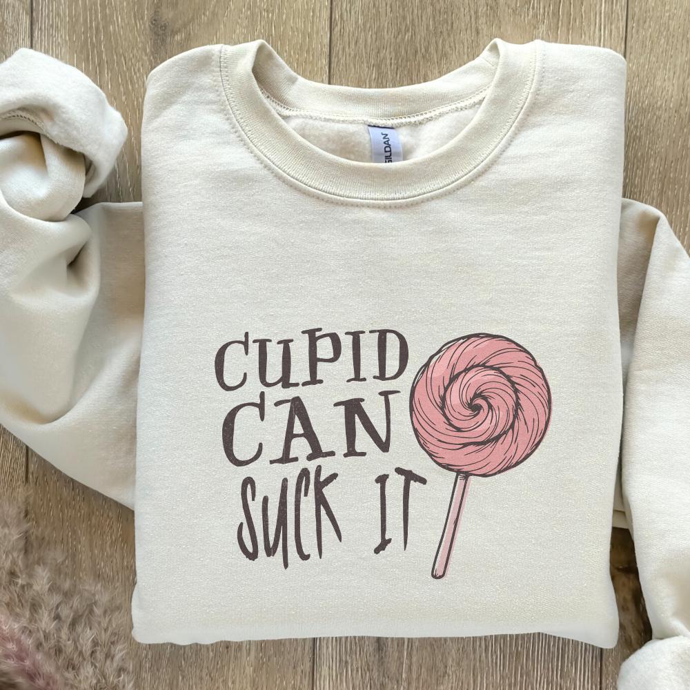 Cupid Can Suck It Png, Funny Valentine's Day Sublimation - 300 DPI Design