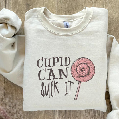 Cupid Can Suck It Png, Funny Valentine's Day Sublimation - 300 DPI Design