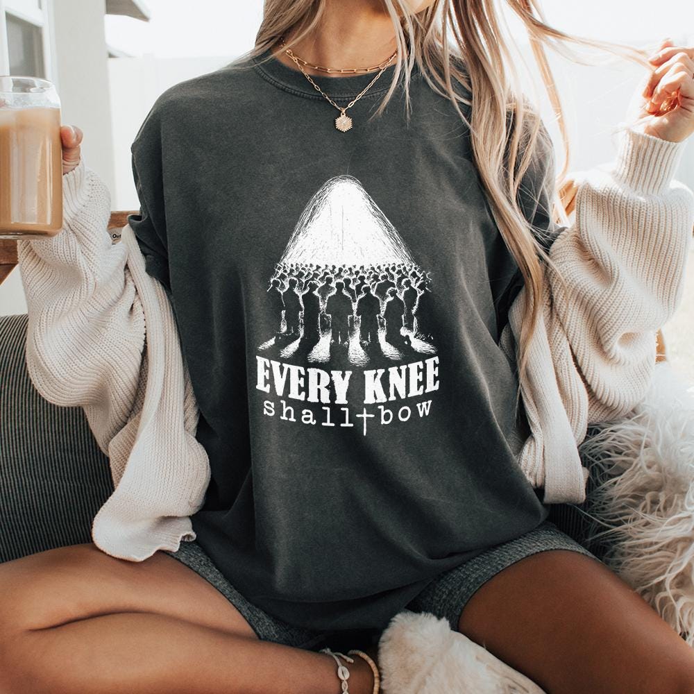 Every Knee Shall Bow PNG, He Is Risen png - 300 DPI Design for T-Shirt