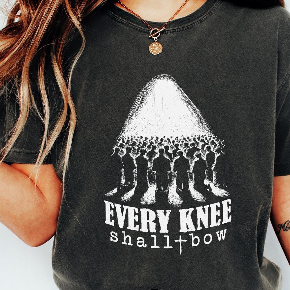 Every Knee Shall Bow PNG, He Is Risen png - 300 DPI Design for T-Shirt