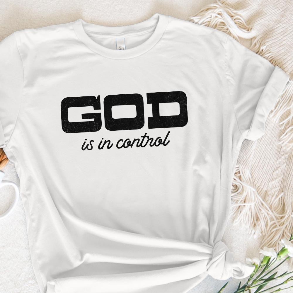God Is In Control Png, Christian png Design - 300 DPI Design for T-Shirt