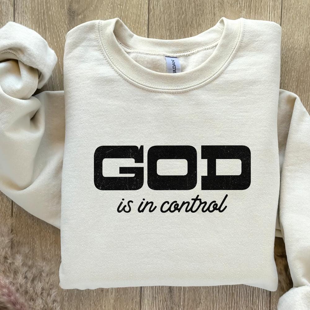 God Is In Control Png, Christian png Design - 300 DPI Design for T-Shirt