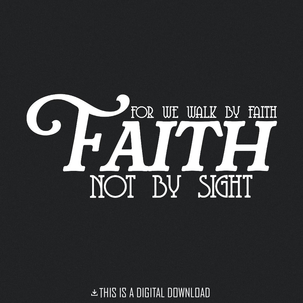 Faith PNG, Inspirational Christian Design - 300 DPI Design for T-Shirt