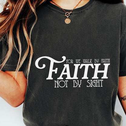 Faith PNG, Inspirational Christian Design - 300 DPI Design for T-Shirt