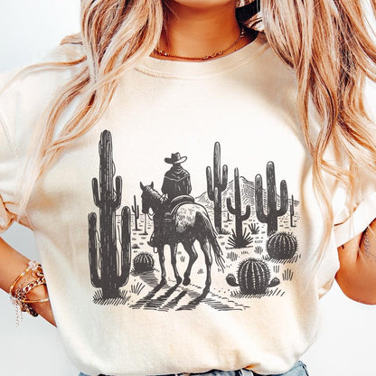 Western Cowboys PNG Alt 2, Western Sublimation Design - 300 DPI Design