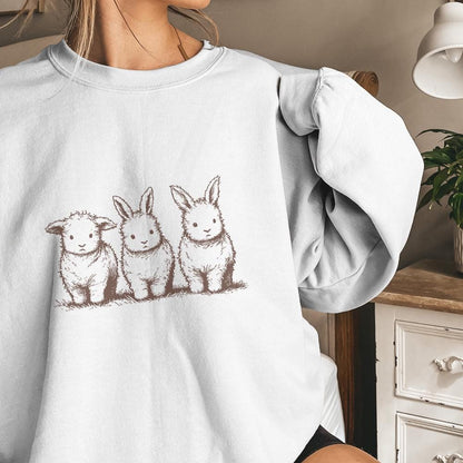 Easter Highland Cow Png, Easter Bunny Png - 300 DPI Design for T-Shirt