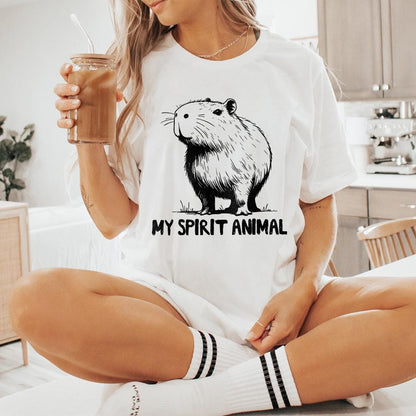 Capybara Spirit Animal PNG Alt 2, Capybara Lover - 300 DPI Design for