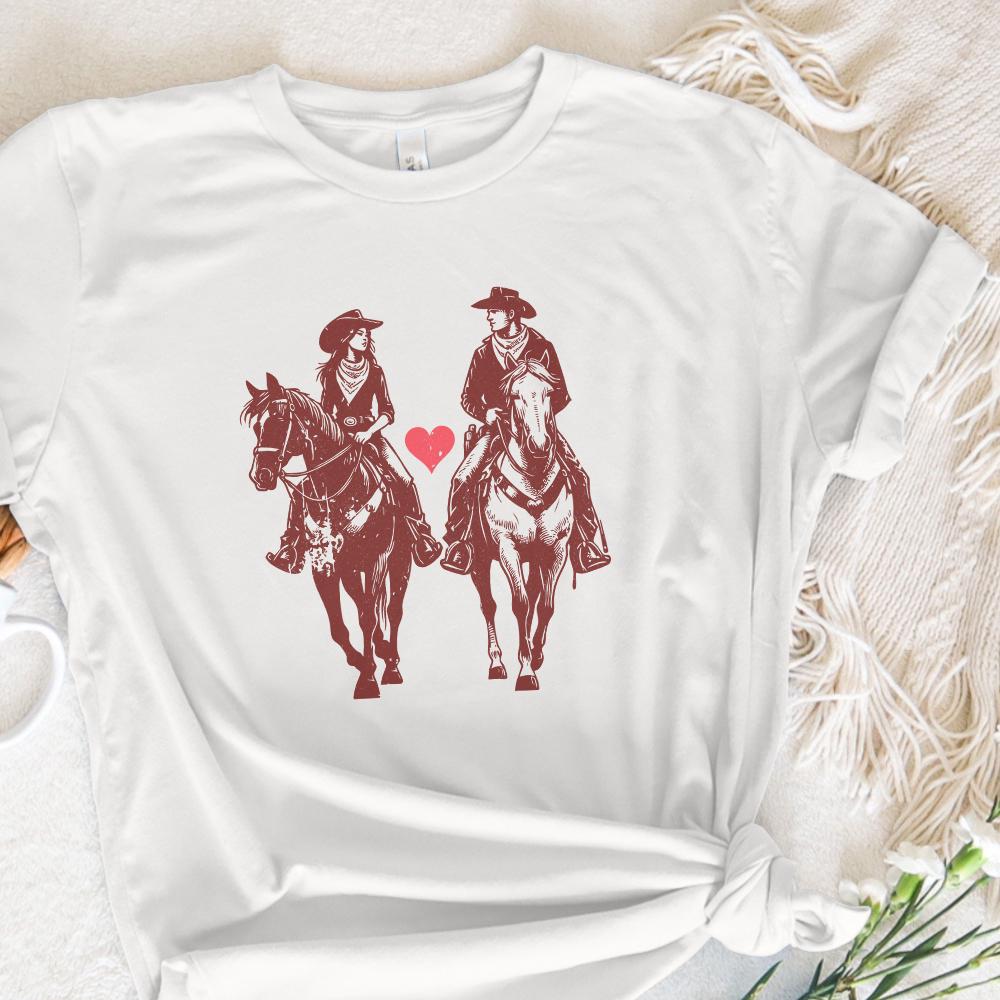 Retro Valentine Png, Vintage Cowboy Valentine Png - 300 DPI Design for