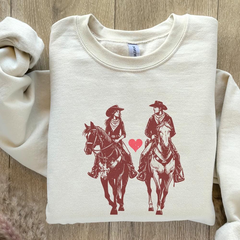 Retro Valentine Png, Vintage Cowboy Valentine Png - 300 DPI Design for