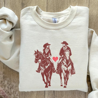 Retro Valentine Png, Vintage Cowboy Valentine Png - 300 DPI Design for