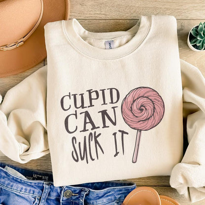 Cupid Can Suck It Png, Funny Valentine's Day Sublimation - 300 DPI Design