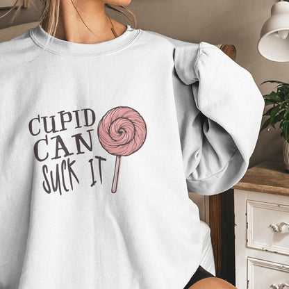 Cupid Can Suck It Png, Funny Valentine's Day Sublimation - 300 DPI Design