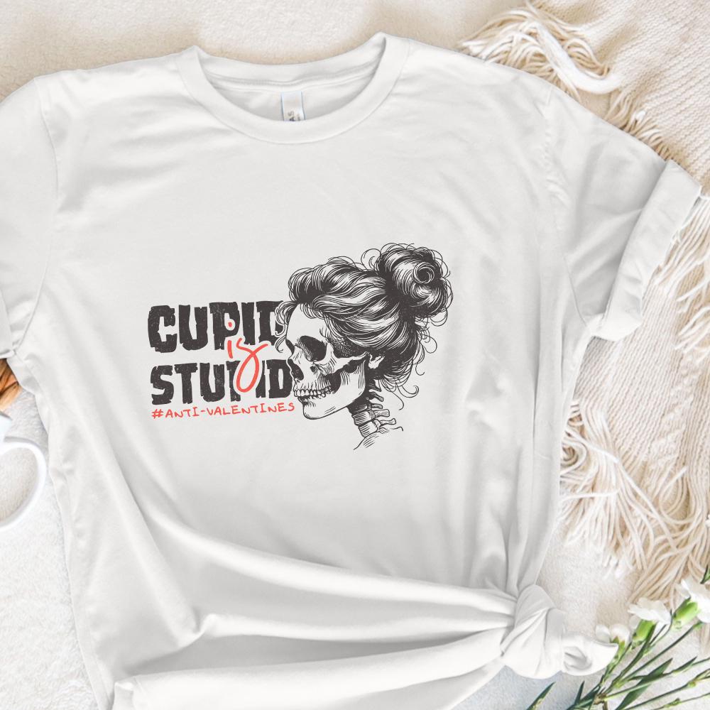 Funny Valentine PNG, Cupid is Stupid - 300 DPI Design for T-Shirt