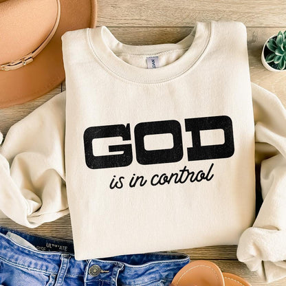 God Is In Control Png, Christian png Design - 300 DPI Design for T-Shirt