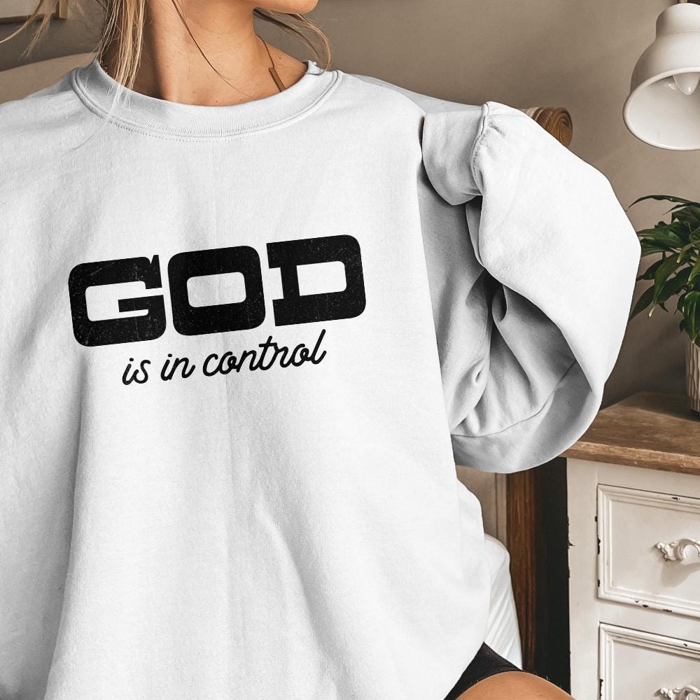God Is In Control Png, Christian png Design - 300 DPI Design for T-Shirt