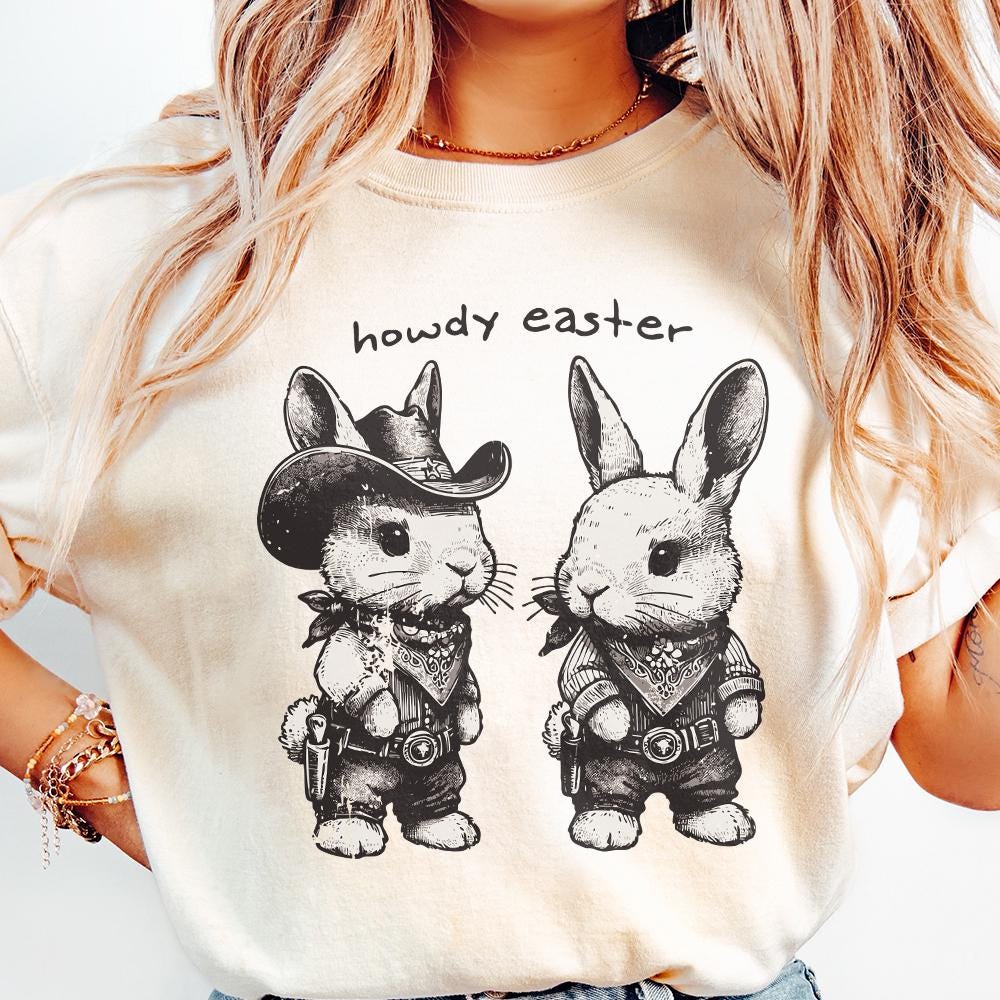 Howdy Easter PNG, Kids Easter Designs - 300 DPI Design for T-Shirt