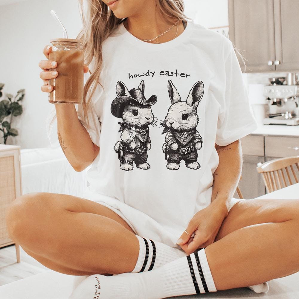 Howdy Easter PNG, Kids Easter Designs - 300 DPI Design for T-Shirt