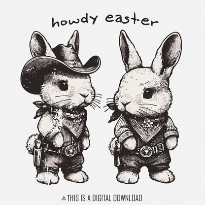 Howdy Easter PNG, Kids Easter Designs - 300 DPI Design for T-Shirt